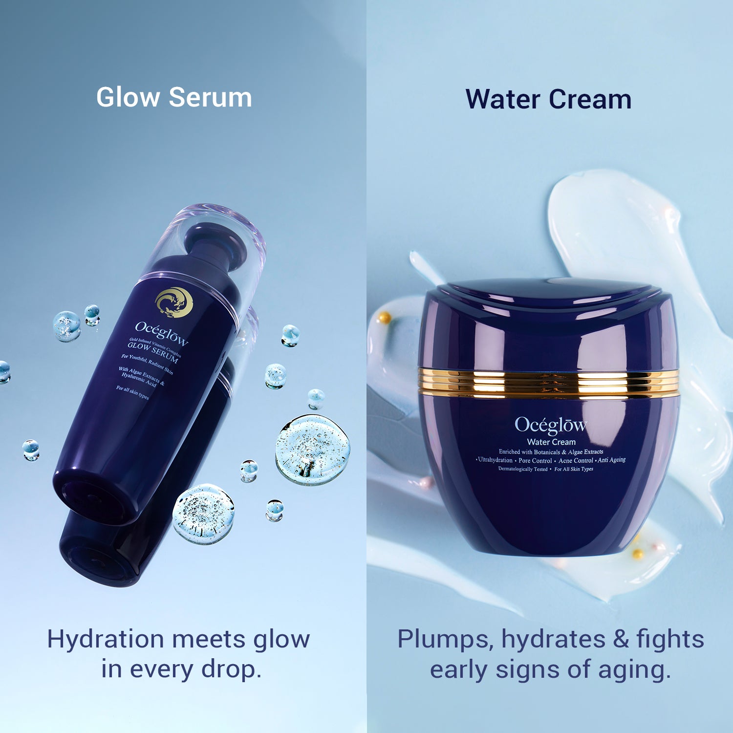 Hydration duo (Glow Serum + Water Cream)
