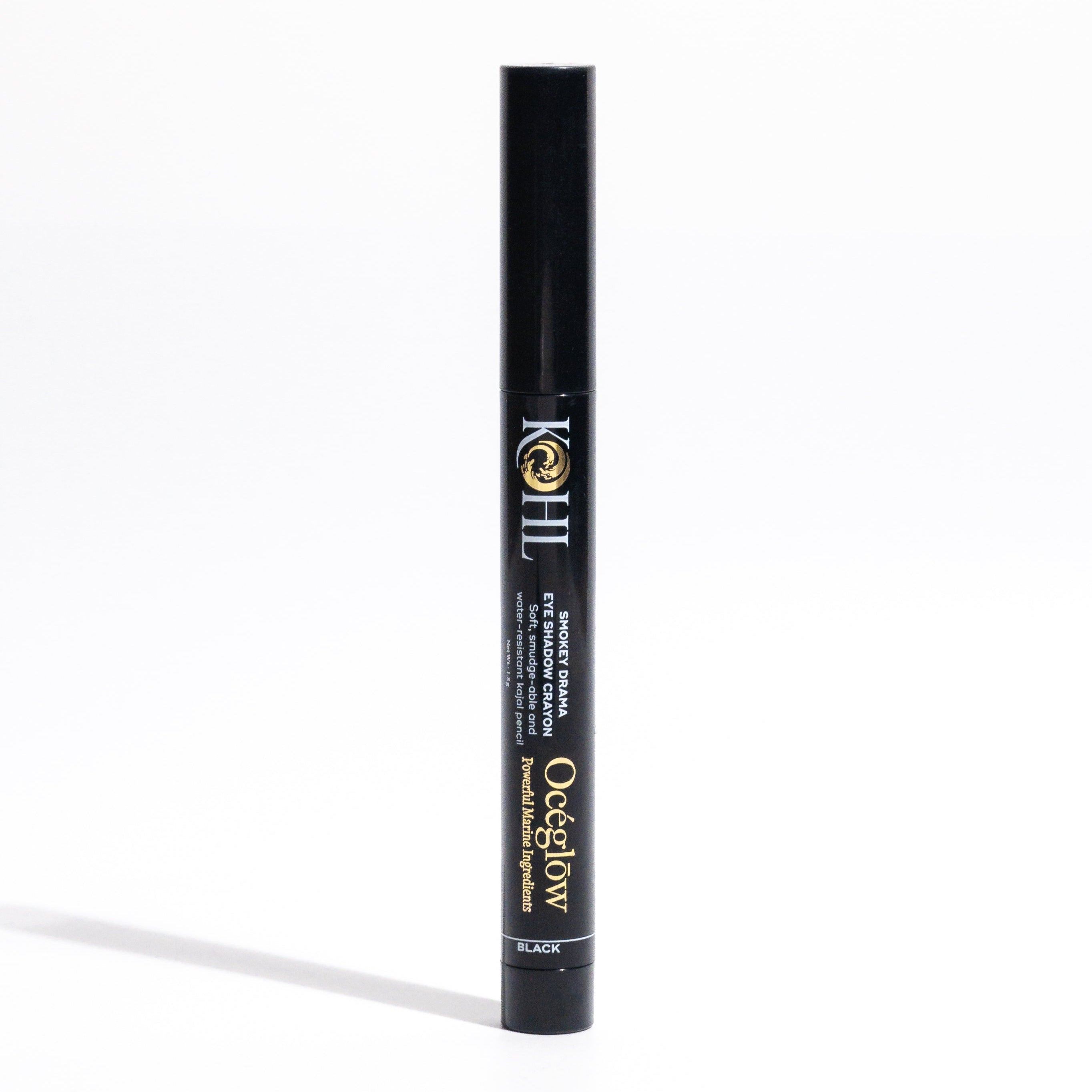 Oceglow Intense Black Kajal Pencil – 24H Long Stay, With Sharpener & Natural Oils