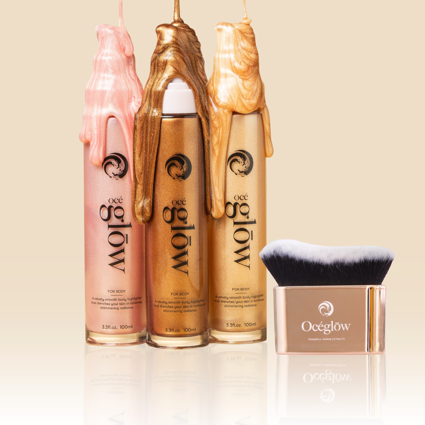 Océglow Body Highlighter (Get FREE kabuki brush)