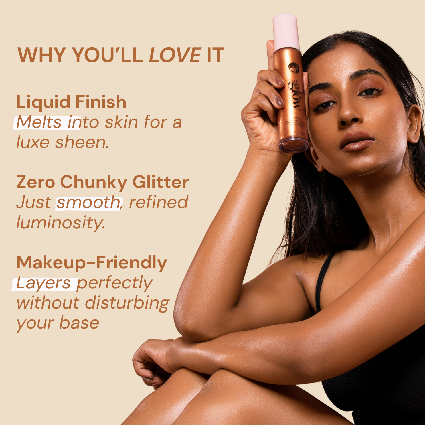 Océglow Body Highlighter (Get FREE kabuki brush)