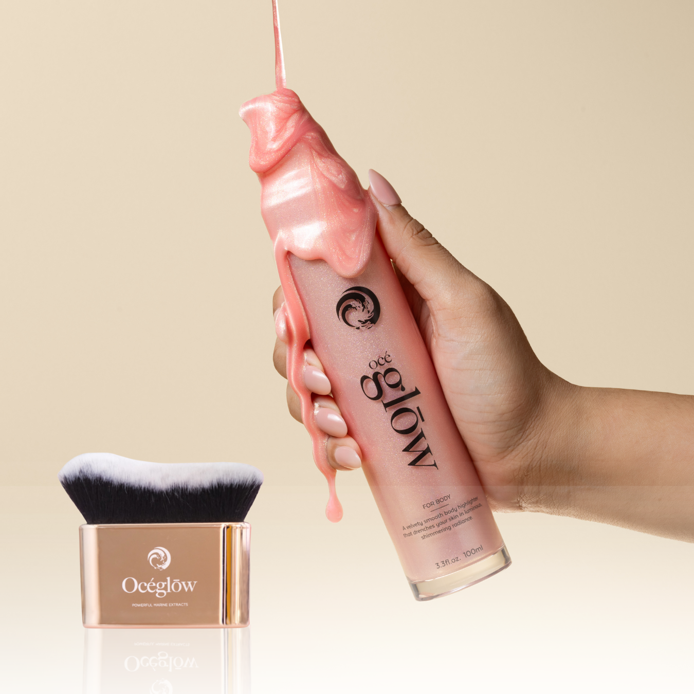 Océglow Body Highlighter (Get FREE kabuki brush)