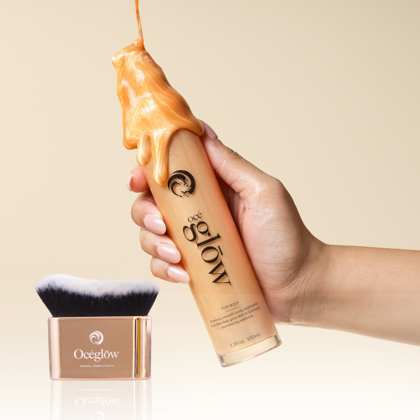 Océglow Body Highlighter (Get FREE kabuki brush)