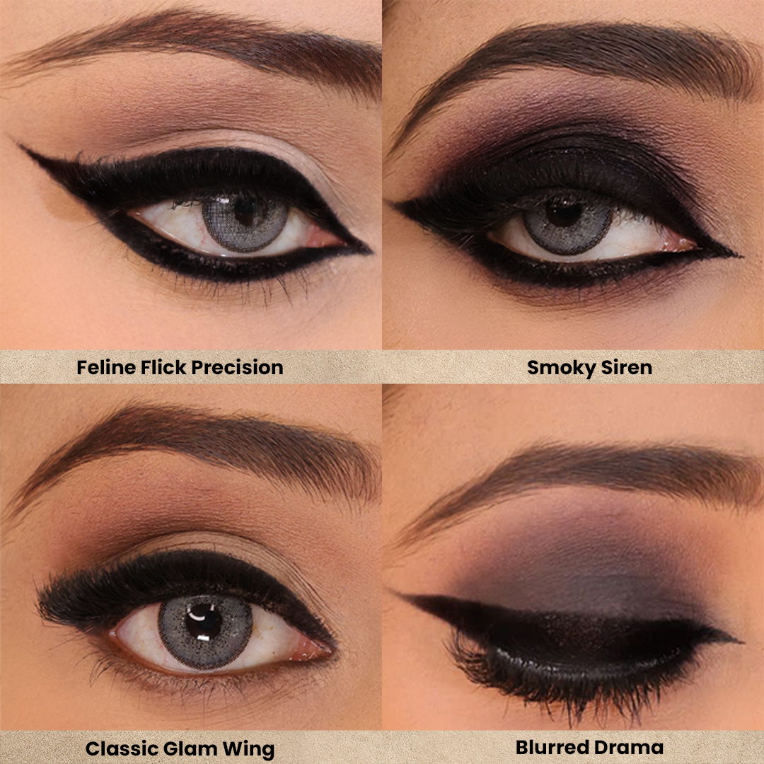 Oceglow Intense Black Kajal Pencil – 24H Long Stay, With Sharpener & Natural Oils