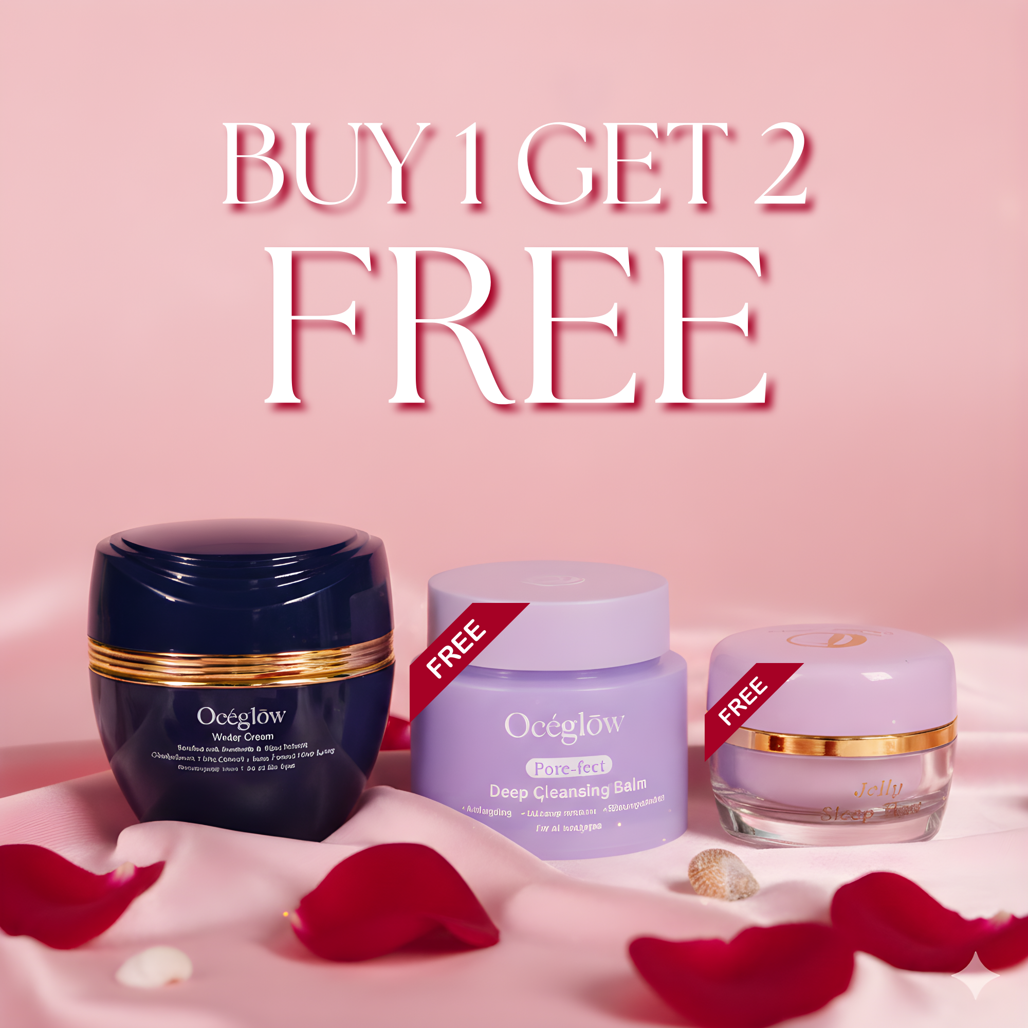Océglow Forever Bride Glow Set(Buy Water Cream. Get Cleansing Balm + Sleeping Jelly Mask FREE)