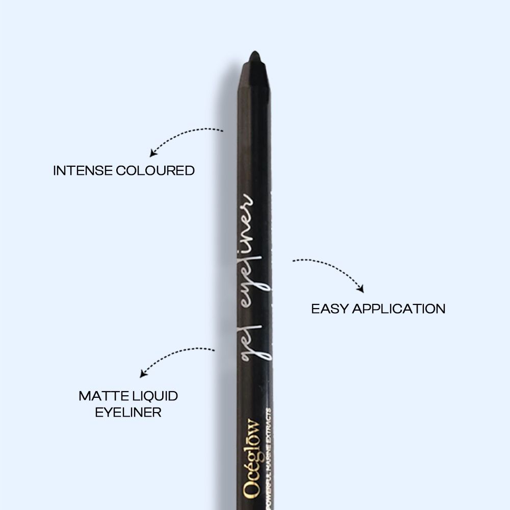 Oceglow South Korean Gel Eyeliner – Intense | 36Hr Long-Lasting, Waterproof, Smudge-Proof