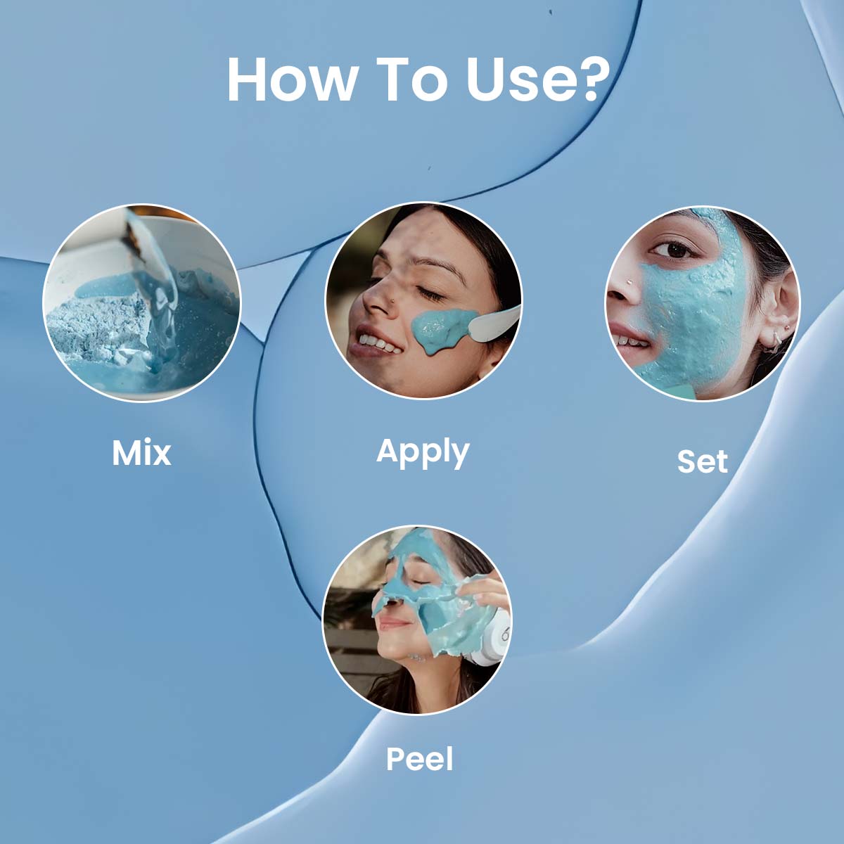 Oceglow Lavender Brightening Peel-Off Mask – 7 Sachets | Fights Acne, Controls Oil, Deep Cleanses