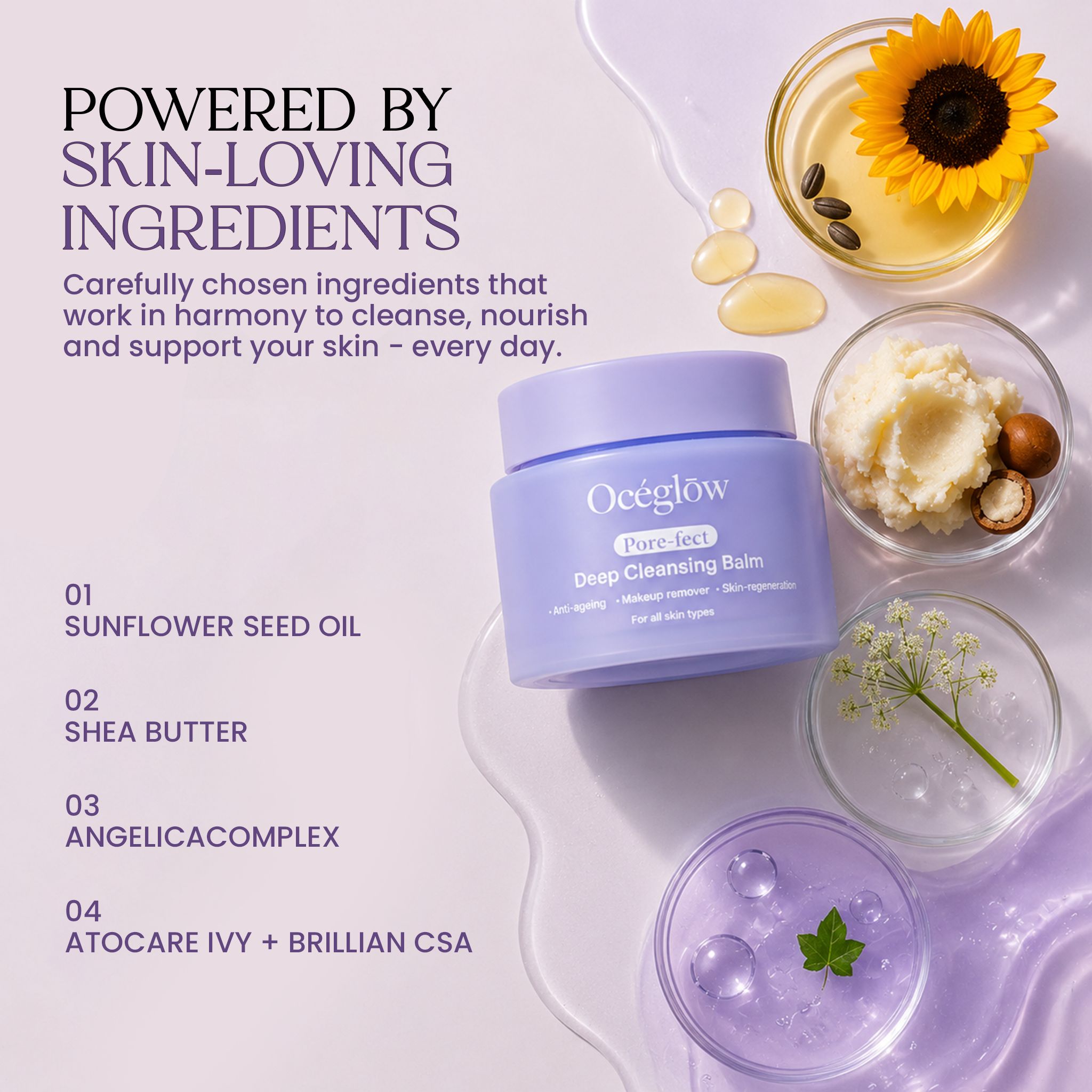 Buy 4 get 4 FREE (Cleansing Balm + Water Cream + Jelly Mask+ Under Eye Patch) (Get Free Gold Body Highlighter +Aqua sun gel + Kabuki Brush + Free Bag)