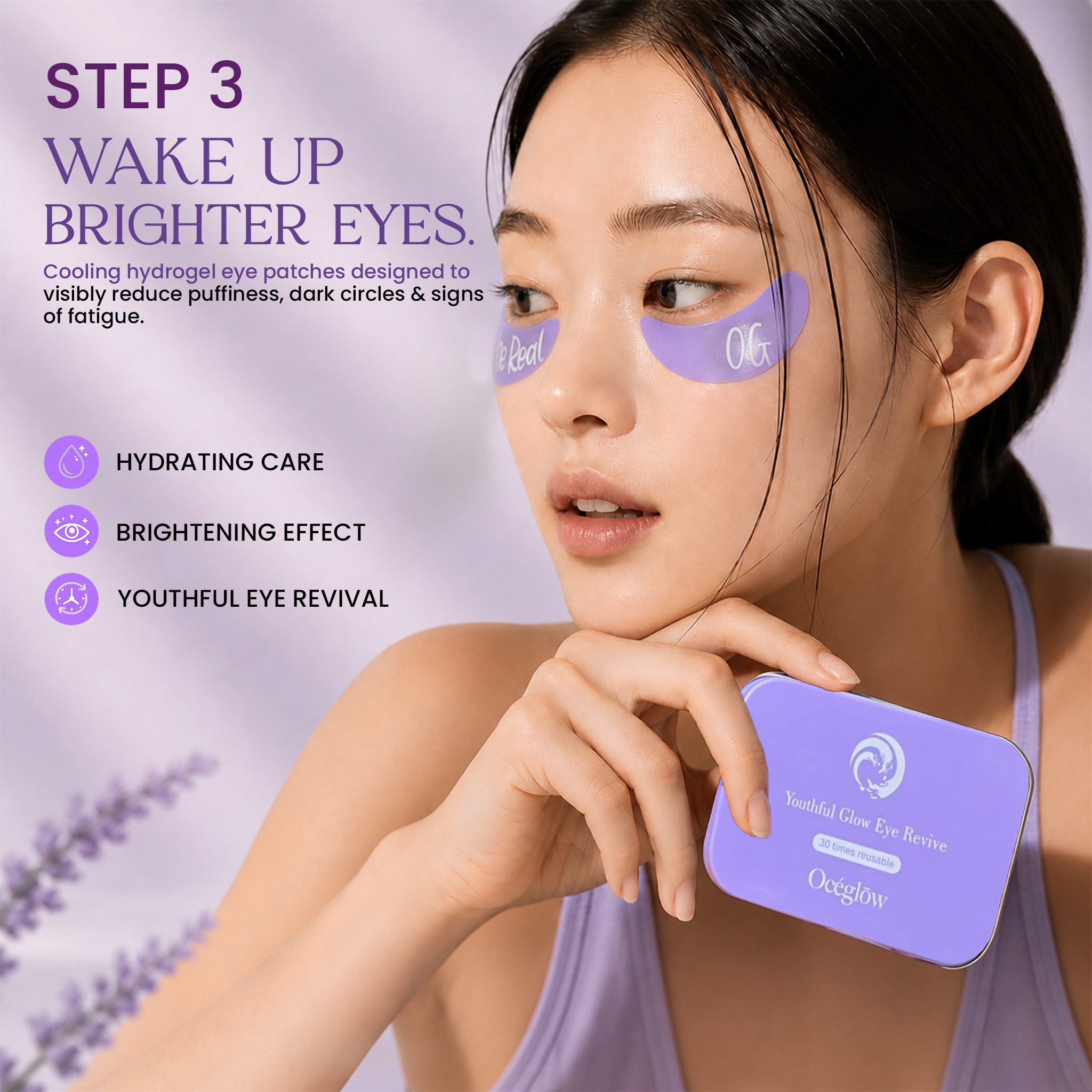 Nighttime skincare( Cleansing Balm + Sleeping Jelly Mask + Under Eye Patch)