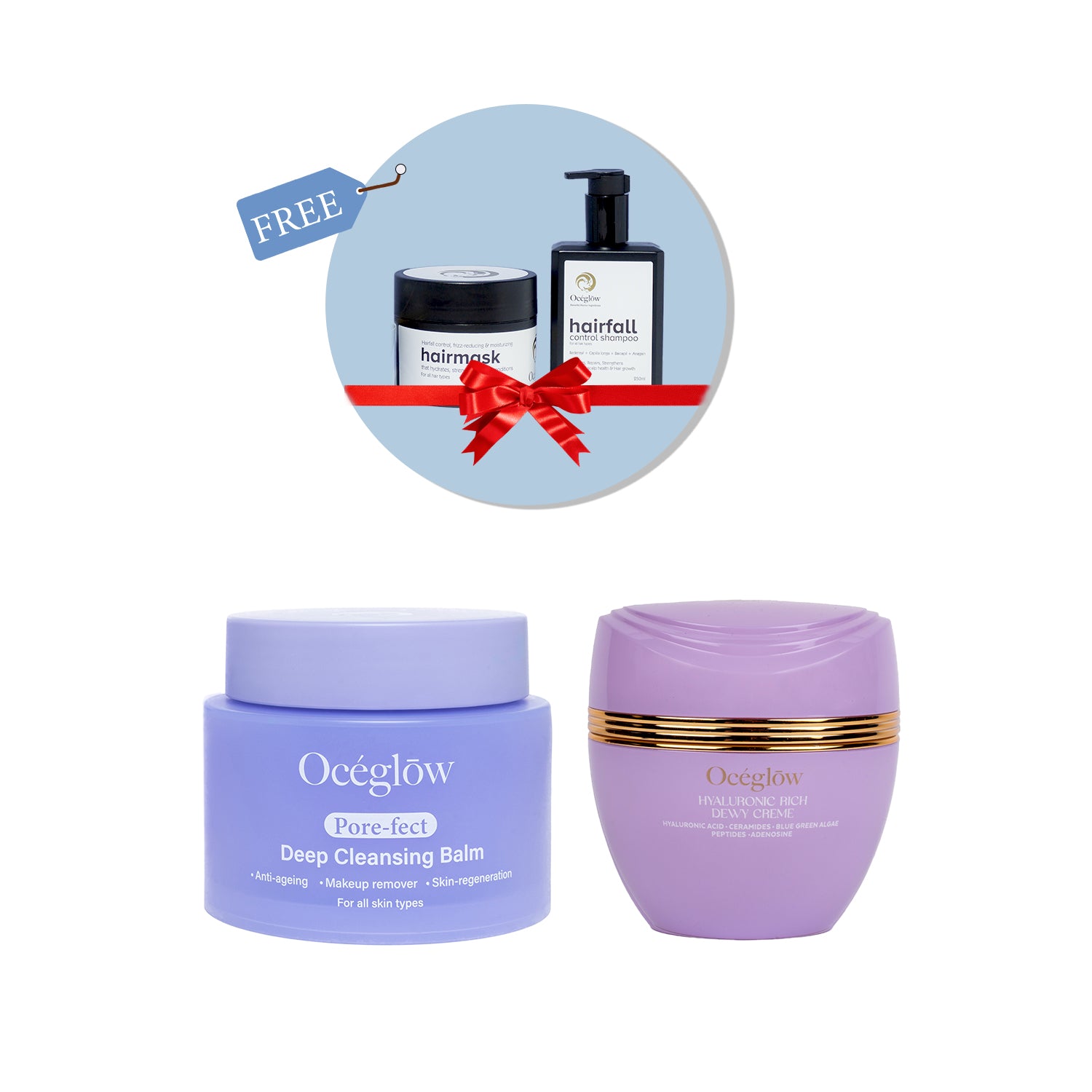 Pore-fect Deep Cleansing Balm + Rich Dewy Cream(Free hair Shampoo + Mask)