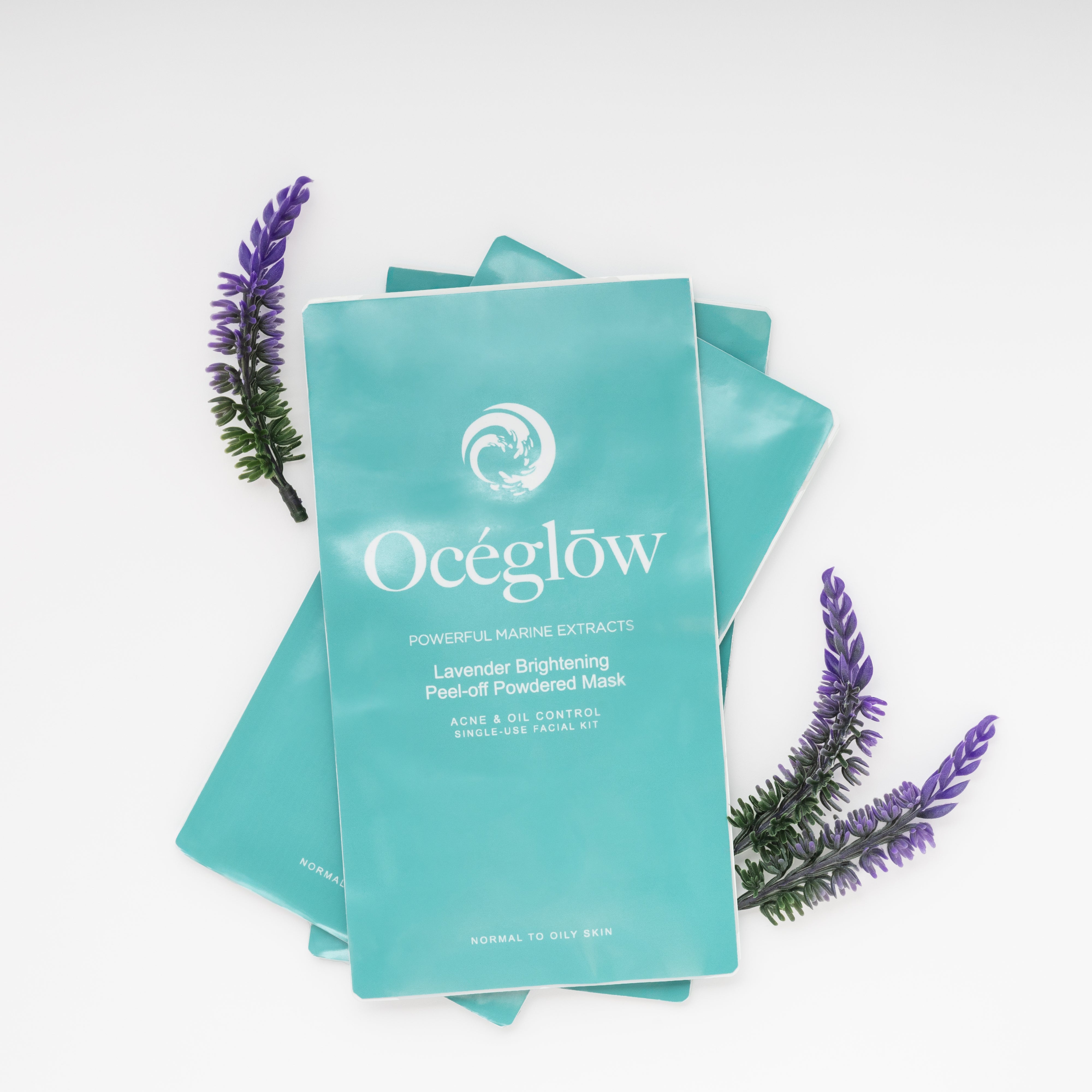 Oceglow Lavender Brightening Peel-Off Mask – 7 Sachets | Fights Acne, Controls Oil, Deep Cleanses